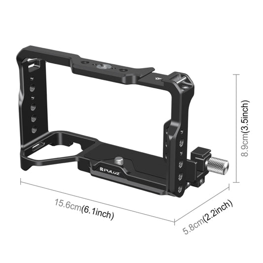 For Sony ILCE-A7CM2 / Alpha 7C II / Alpha 7CR PULUZ Metal Camera Cage Stabilizer Rig (Black) - Camera Cage by PULUZ | Online Shopping UK | buy2fix