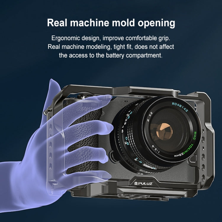 For Sony ILCE-A7CM2 / Alpha 7C II / Alpha 7CR PULUZ Metal Camera Cage Stabilizer Rig (Black) - Camera Cage by PULUZ | Online Shopping UK | buy2fix