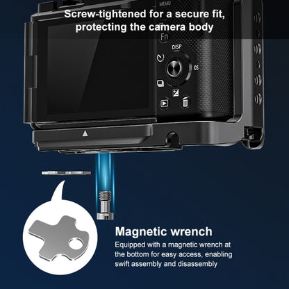 For Sony ZV-E10 II / ZV-E10M2 PULUZ Metal Camera Cage Stabilizer Rig (Black) - Camera Cage by PULUZ | Online Shopping UK | buy2fix