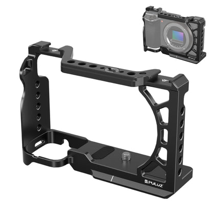For Sony A6500 / A6400 / A6300 / A6000 PULUZ Metal Camera Cage Expansion Mount Stabilizer Rig (Black) - Camera Cage by PULUZ | Online Shopping UK | buy2fix