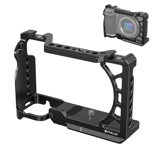For Sony A6500 / A6400 / A6300 / A6000 PULUZ Metal Camera Cage Expansion Mount Stabilizer Rig (Black) - Camera Cage by PULUZ | Online Shopping UK | buy2fix