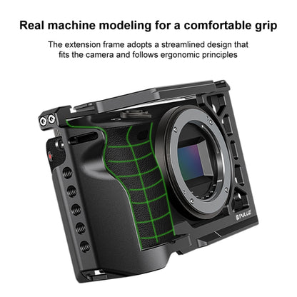 For Sony A6500 / A6400 / A6300 / A6000 PULUZ Metal Camera Cage Expansion Mount Stabilizer Rig (Black) - Camera Cage by PULUZ | Online Shopping UK | buy2fix