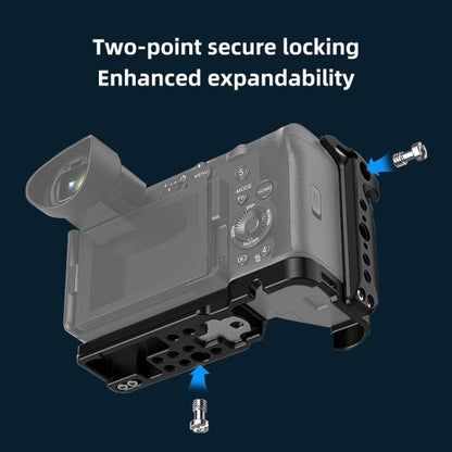 For Sony Cinema Line FX2 / ILME-FX2B PULUZ Metal Camera Cage Stabilizer Rig(Black) - Camera Cage by PULUZ | Online Shopping UK | buy2fix
