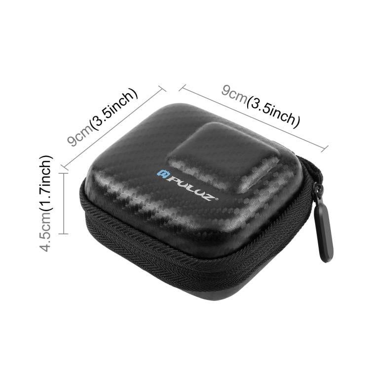PULUZ Mini Portable Carbon Fiber Storage Bag for GoPro HERO13 Black /12 Black /11 Black /10 Black /9 Black and other Similar Size Cameras by PULUZ