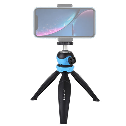 PULUZ 20cm Pocket Plastic Tripod Mount with 360 Degree Ball Head for Smartphones, GoPro, DSLR Cameras(Blue) by PULUZ
