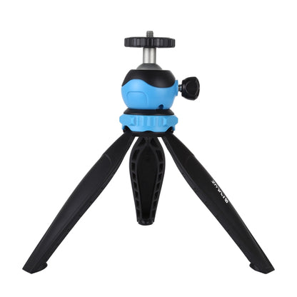 PULUZ 20cm Pocket Plastic Tripod Mount with 360 Degree Ball Head for Smartphones, GoPro, DSLR Cameras(Blue) by PULUZ