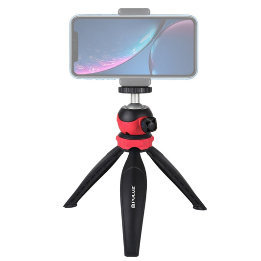 PULUZ 20cm Pocket Plastic Tripod Mount with 360 Degree Ball Head for Smartphones, GoPro, DSLR Cameras(Red) by PULUZ