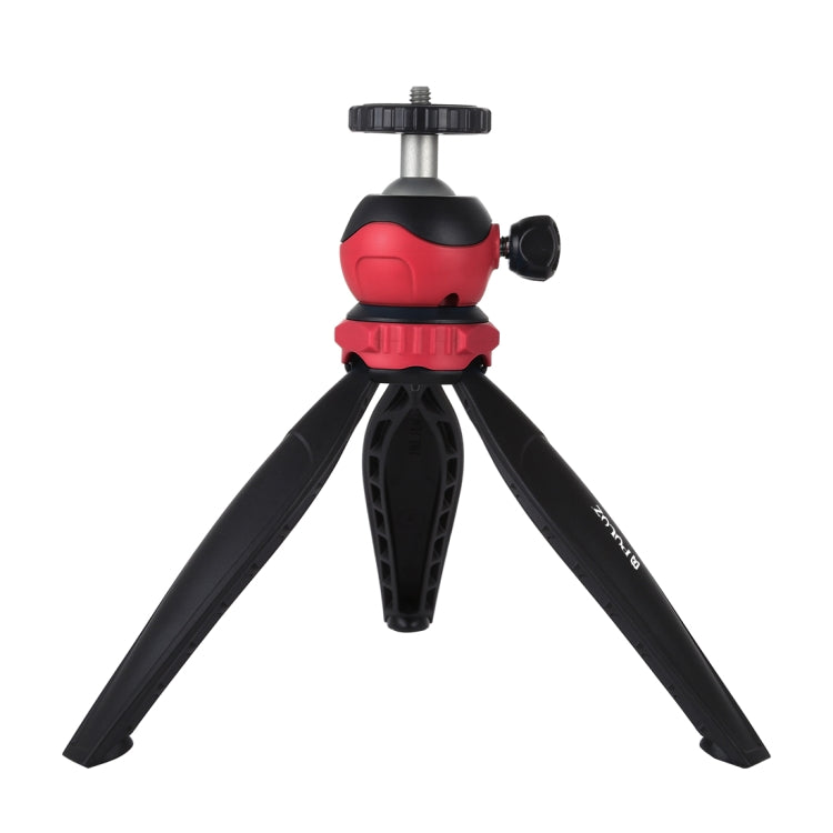 PULUZ 20cm Pocket Plastic Tripod Mount with 360 Degree Ball Head for Smartphones, GoPro, DSLR Cameras(Red) by PULUZ