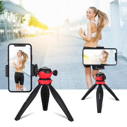 PULUZ 20cm Pocket Plastic Tripod Mount with 360 Degree Ball Head for Smartphones, GoPro, DSLR Cameras(Red) by PULUZ