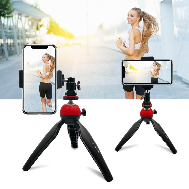 PULUZ Pocket Mini Tripod Mount with 360 Degree Ball Head for Smartphones, GoPro, DSLR Cameras(Red) by PULUZ