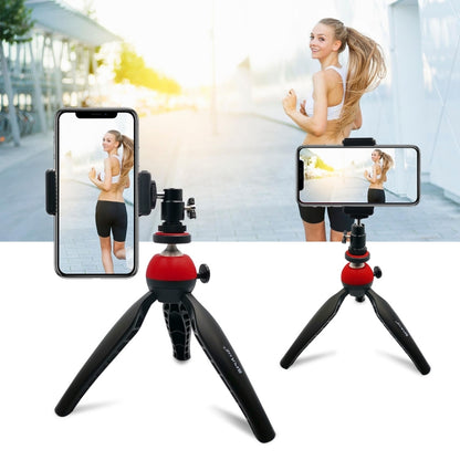 PULUZ Pocket Mini Tripod Mount with 360 Degree Ball Head for Smartphones, GoPro, DSLR Cameras(Red) by PULUZ