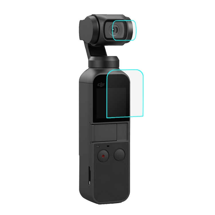 PULUZ 9H 2.5D HD Tempered Glass Lens Protector + Screen Film for DJI OSMO Pocket Gimbal by PULUZ