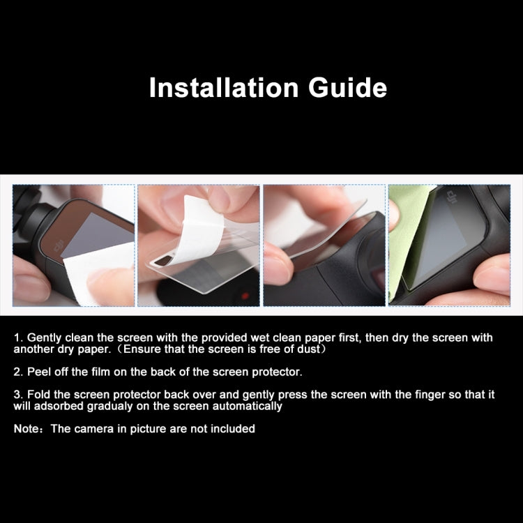 PULUZ 9H 2.5D HD Tempered Glass Lens Protector + Screen Film for DJI OSMO Pocket Gimbal by PULUZ