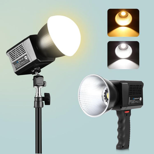 PULUZ 60W Studio Video Light 2500K-6500K Dual Color Temperature Professional Photography Fill Light (Black)