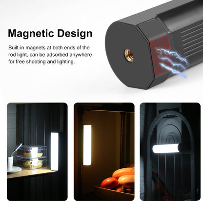 PULUZ 17cm Photo Handheld Full Color RGB Stick Light Magnetic LED Fill Light -  by PULUZ | Online Shopping UK | buy2fix
