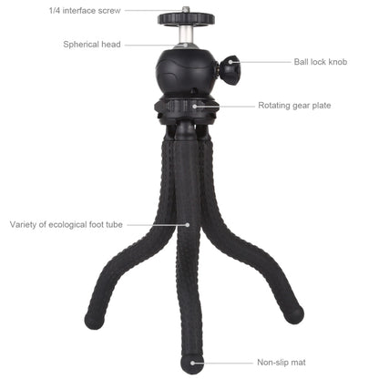PULUZ Mini Octopus Flexible Tripod Holder with Ball Head for SLR Cameras, GoPro, Cellphone, Size: 25cmx4.5cm by PULUZ