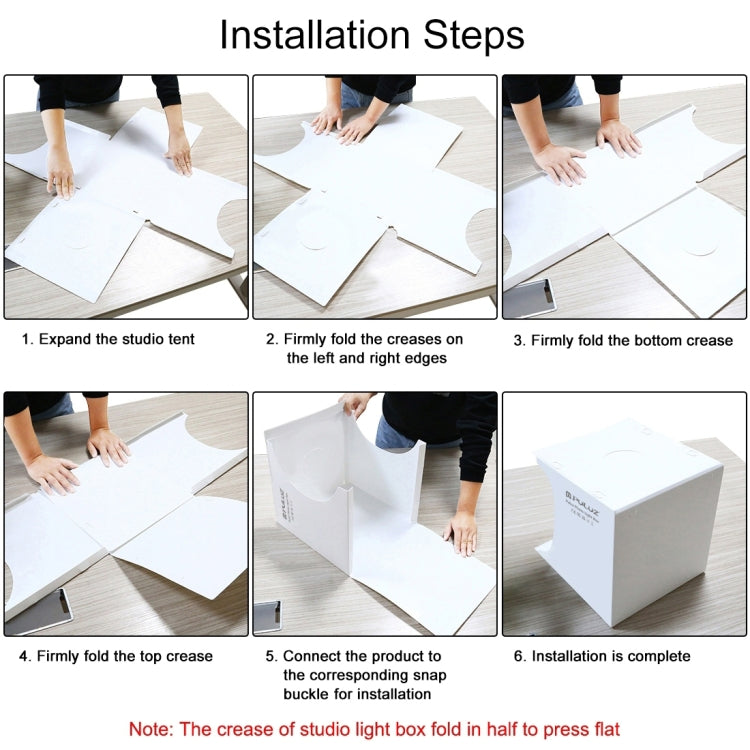 PULUZ 20cm Folding Portable 550LM Light Photo Lighting Studio Shooting Tent Box Kit with 2 Colors Backdrops (Black, White), Unfold Size: 24cm x 23cm x 23cm by PULUZ