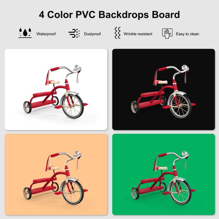 PULUZ Photo Studio Light Box Portable 60 x 40cm Cuboid Photography Studio Tent Kit with 4 Color Backdrops (AU Plug) by PULUZ