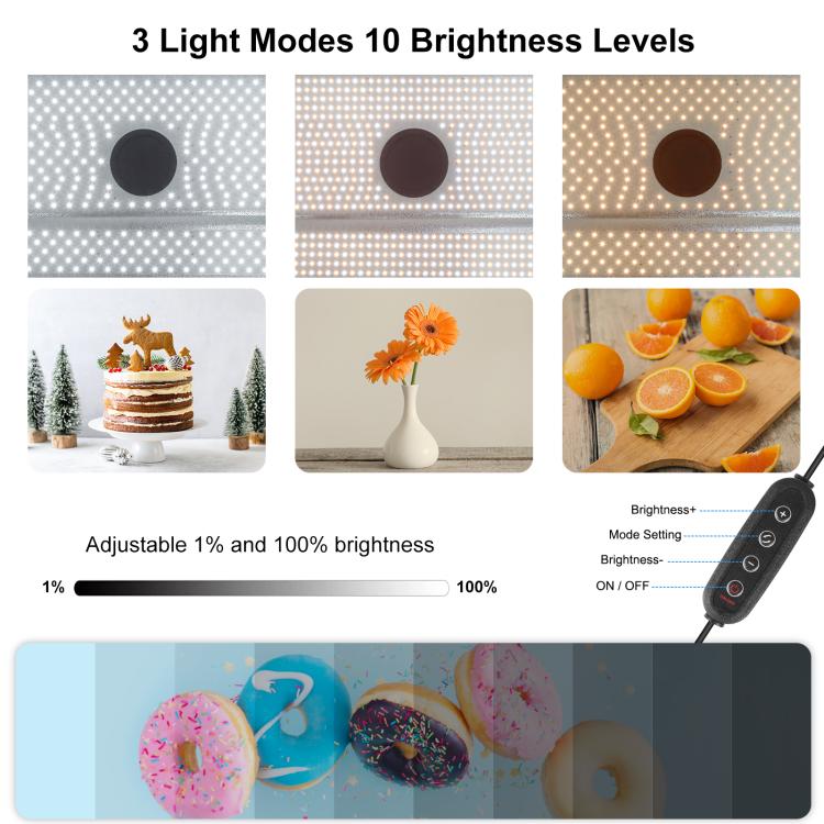 PULUZ Photo Studio Light Box Portable 60 x 40cm Cuboid Photography Studio Tent Kit with 4 Color Backdrops (AU Plug) by PULUZ