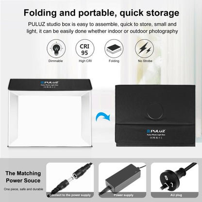 PULUZ Photo Studio Light Box Portable 60 x 40cm Cuboid Photography Studio Tent Kit with 4 Color Backdrops (AU Plug) by PULUZ