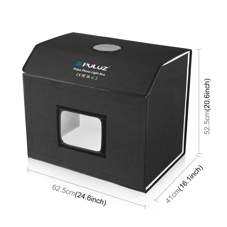 PULUZ Photo Studio Light Box Portable 60 x 40cm Cuboid Photography Studio Tent Kit with 4 Color Backdrops (US Plug) by PULUZ
