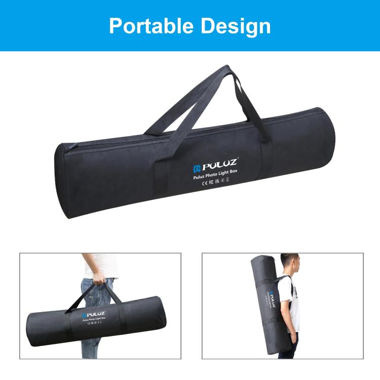 PULUZ 80cm Folding Portable 72W White Light Photo Lighting Studio Shooting Tent Box Kit with 3 Colors Black / White / Orange Backdrops(AU Plug) by PULUZ