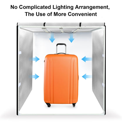 PULUZ 80cm Folding Portable 90W 14000LM High CRI White Light Photo Lighting Studio Shooting Tent Box Kit with 3 Colors Black, White, Orange Backdrops (US Plug) -  by PULUZ | Online Shopping UK | buy2fix