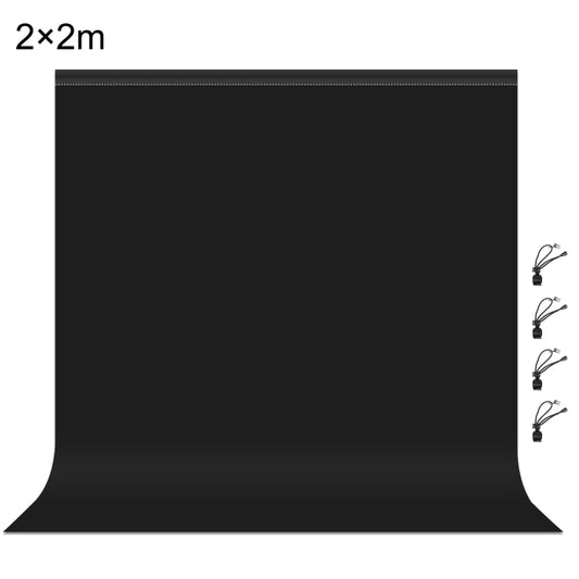 PULUZ 2m x 2m Photography Background Thickness Photo Studio Background Cloth Backdrop (Black) - Solid Color by PULUZ | Online Shopping UK | buy2fix