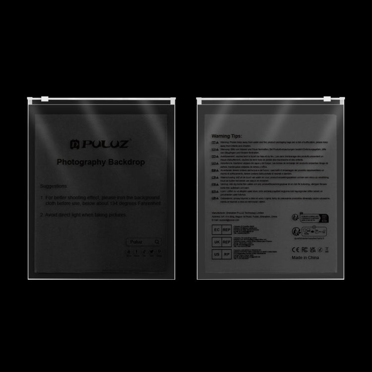 PULUZ 2m x 2m Photography Background Thickness Photo Studio Background Cloth Backdrop (Black) by PULUZ
