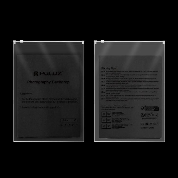 PULUZ 3m x 2m Photography Background Thickness Photo Studio Background Cloth Backdrop (Black) by PULUZ