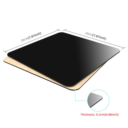 PULUZ 20cm Photography Acrylic Reflective Display Table Background Board(Black) by PULUZ