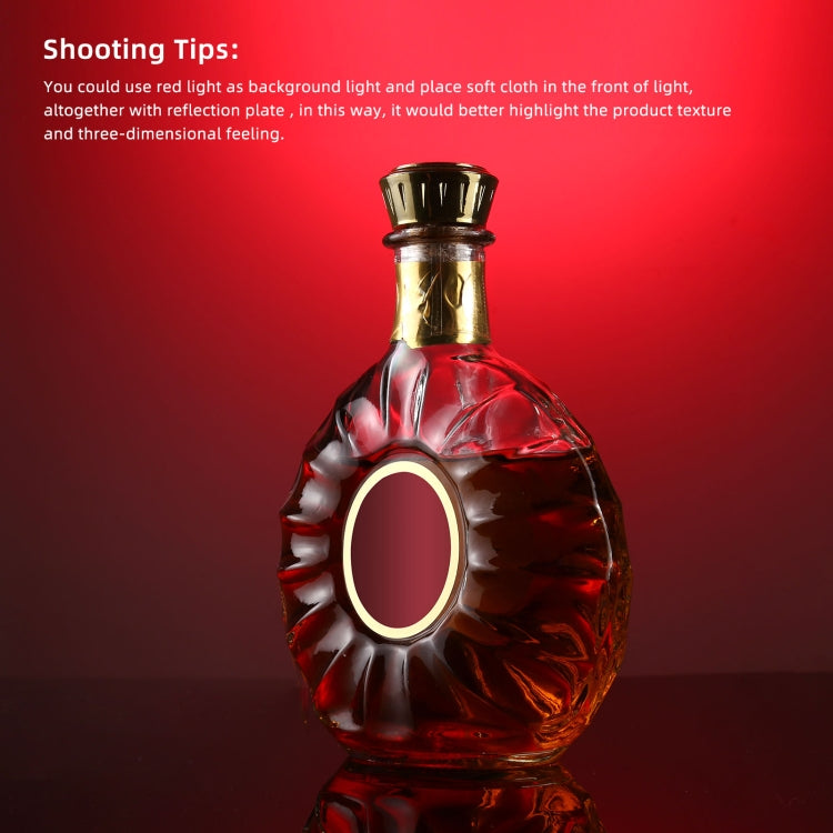 PULUZ 29cm Photography Acrylic Reflective Display Table Background Board(Black) by PULUZ