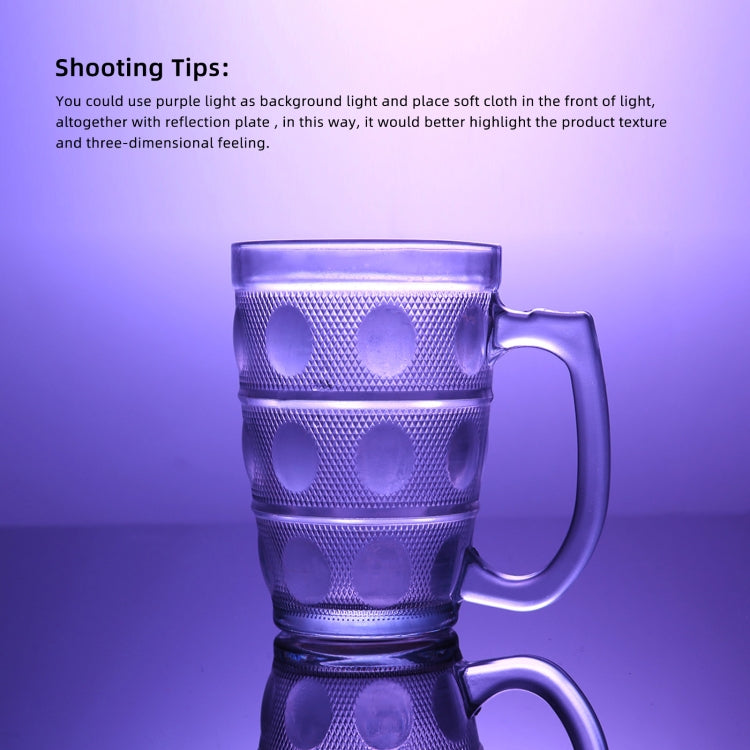 PULUZ 29cm Photography Acrylic Reflective Display Table Background Board(White) by PULUZ