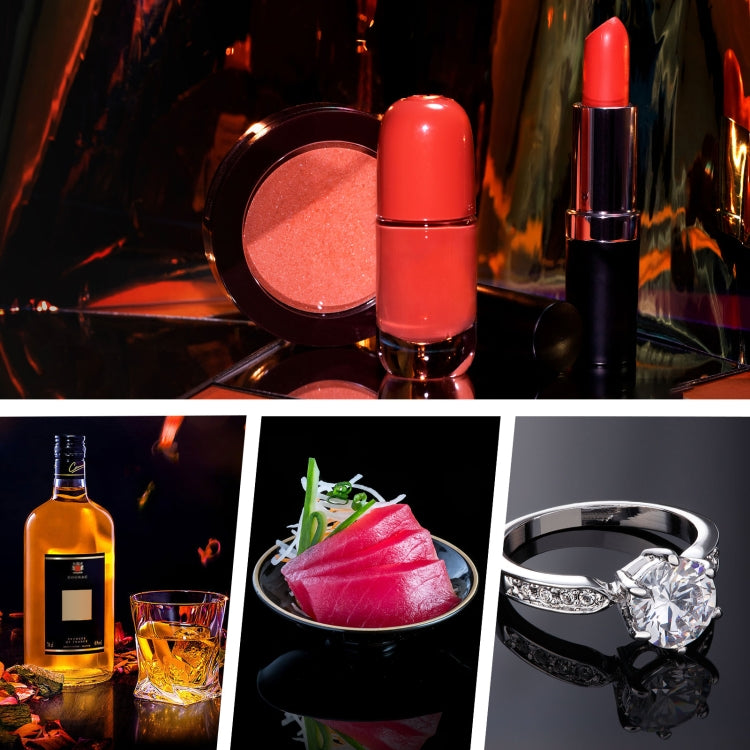 PULUZ 39cm Photography Acrylic Reflective Display Table Background Board(Black) by PULUZ