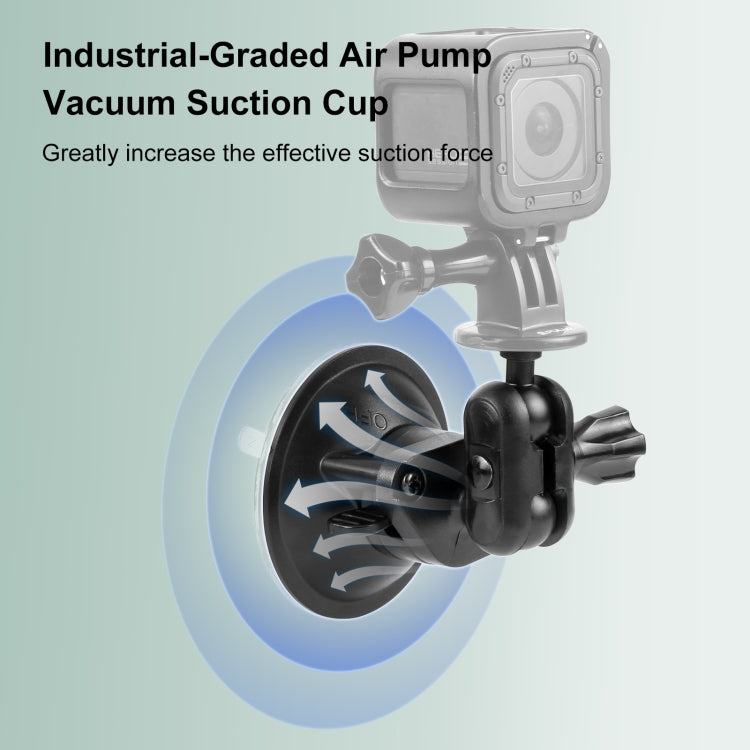 PULUZ 1/4 inch Magic Arm Suction Cup Mount (Black) by PULUZ