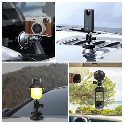 PULUZ 1/4 inch Magic Arm Suction Cup Mount (Black) by PULUZ