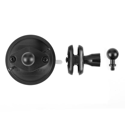 PULUZ 1/4 inch Magic Arm Suction Cup Mount (Black) by PULUZ