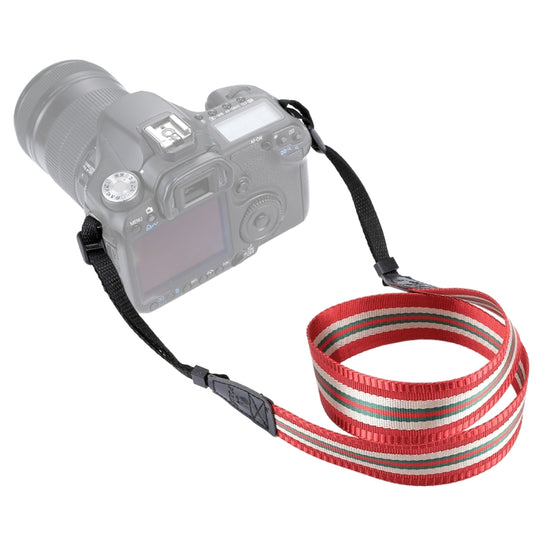 PULUZ Stripe Style  Series Shoulder Neck Strap Camera Strap for SLR / DSLR Cameras(Dark Red)