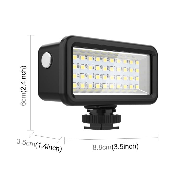 PULUZ 40 LEDs 40m Diving Waterproof Fill Light Camera Video Photo Studio Light (Black) by PULUZ