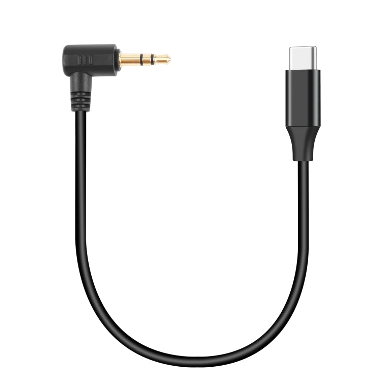 PULUZ 3.5mm TRS Male to Type-C / USB-C Male Live Microphone Audio Adapter Cable for PU3153 / PU3154 (Black) - Microphone Audio Cable & Connector by PULUZ | Online Shopping UK | buy2fix