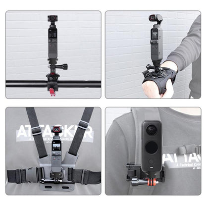 PULUZ 1/4 inch Screw Adjustable ABS Action Camera Tripod Adapter (Black) by PULUZ