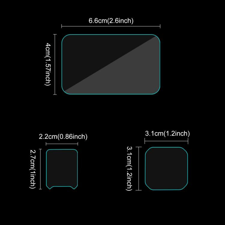 For Insta360 Ace Pro 2 PULUZ 3 in 1 Rear & Front  Screen and Lens Tempered Glass Film (Transparent) - Protective Film & Stickers by PULUZ | Online Shopping UK | buy2fix