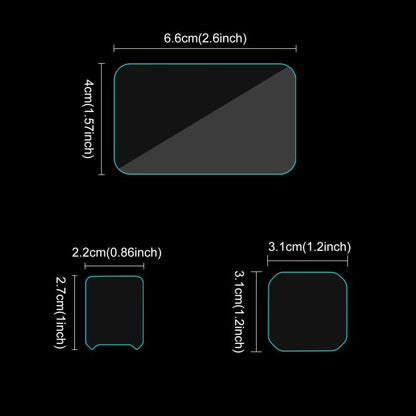 For Insta360 Ace Pro 2 PULUZ 3 in 1 Rear & Front  Screen and Lens Tempered Glass Film (Transparent) - Protective Film & Stickers by PULUZ | Online Shopping UK | buy2fix