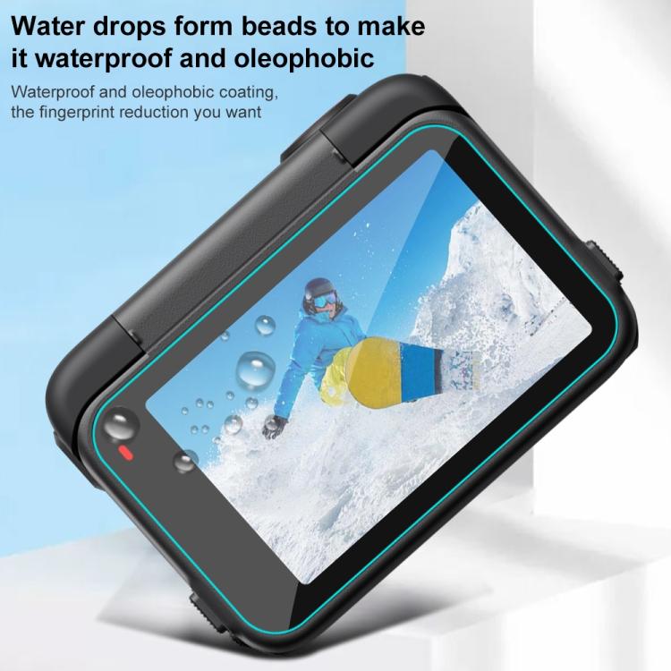 For Insta360 Ace Pro 2 PULUZ 3 in 1 Rear & Front  Screen and Lens Tempered Glass Film (Transparent) - Protective Film & Stickers by PULUZ | Online Shopping UK | buy2fix