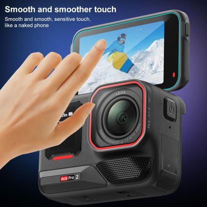 For Insta360 Ace Pro 2 PULUZ 3 in 1 Rear & Front  Screen and Lens Tempered Glass Film (Transparent) - Protective Film & Stickers by PULUZ | Online Shopping UK | buy2fix