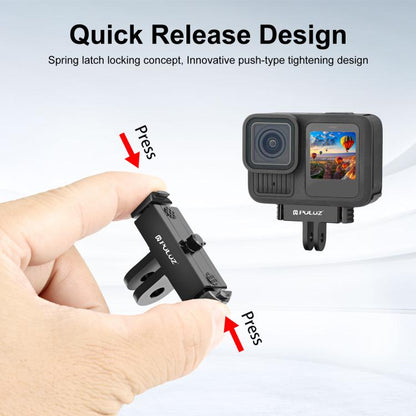 For GoPro HERO13 Black PULUZ Magnetic Quick Release Base Mount (Black) by PULUZ