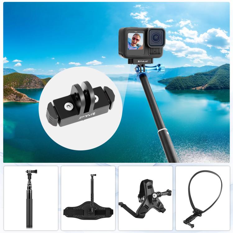 For GoPro HERO13 Black PULUZ Magnetic Quick Release Base Mount (Black) by PULUZ