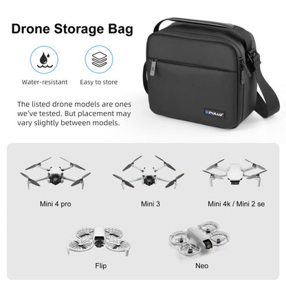 PULUZ Portable Carry Bag Single Shoulder Storage Bag for DJI Mini Series Drone / DJI Osmo Pocket Series (Black) - Carry Cases & Bags by PULUZ | Online Shopping UK | buy2fix