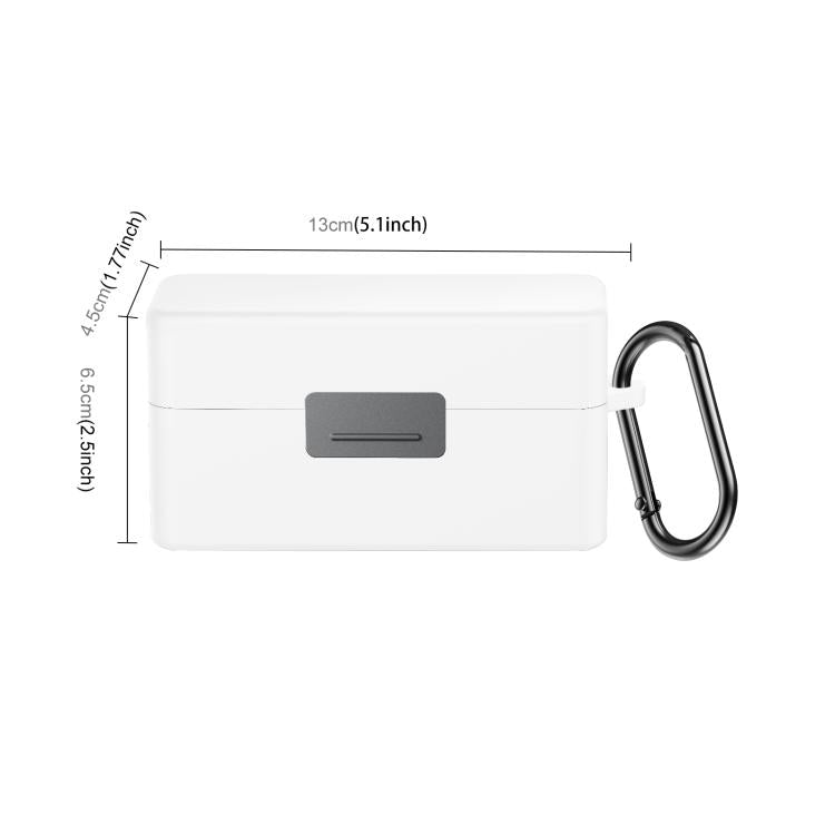 For DJI Mic 2 PULUZ Charging Case Silicone Scratch-proof Protective Cover (White) by PULUZ