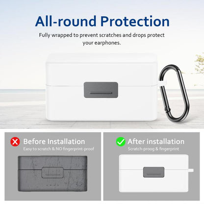 For DJI Mic 2 PULUZ Charging Case Silicone Scratch-proof Protective Cover (White) by PULUZ